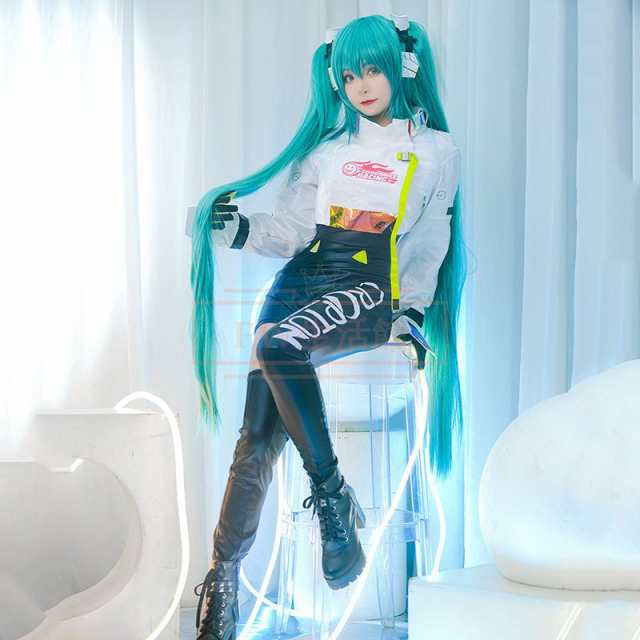 初音ミク レーシングミク コスプレ衣装 レースクイーン - コスプレ